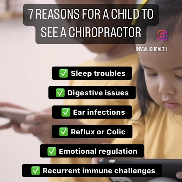 7 reasons for a child to see a chiropractor